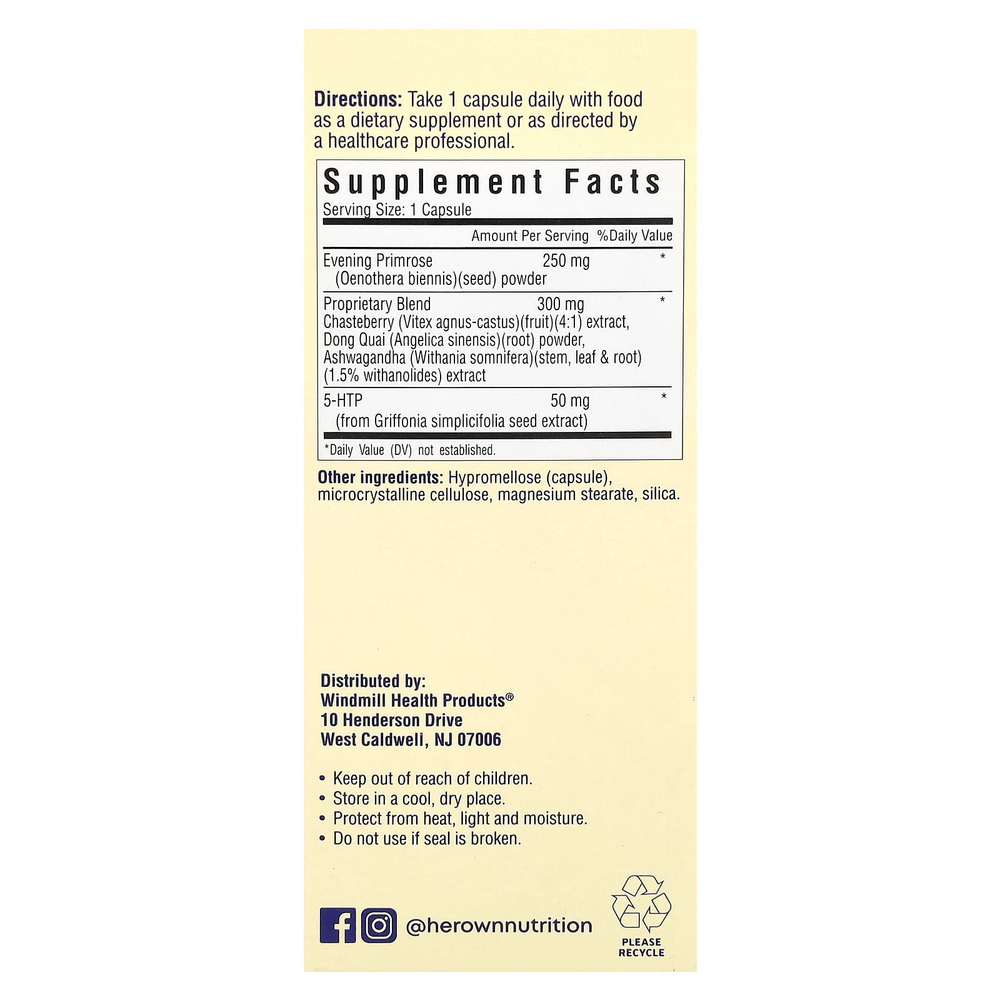 Her Own, PMS, улучшение настроения, 30 капсул