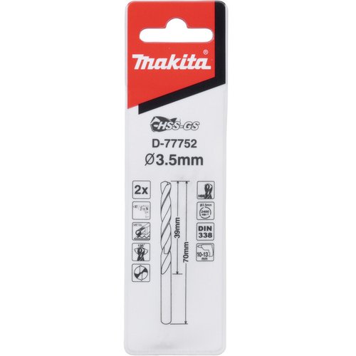 Сверло Makita по металлу HSS-GS 3.5*70   D-77752