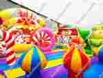Коммерческий надувной батут "Конфетная страна" 6*5*2,8 м