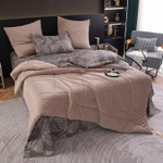 Комплект постельного белья на резинке Сатин Velouria Luxe с Одеялом VLR007