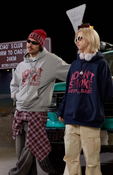 Худи DONSMOKE "Shabby Logo" Loose fit Hoodie
