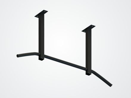 Турник потолочный (600 мм) Атлант 2 цв. белый Черный (матовый)