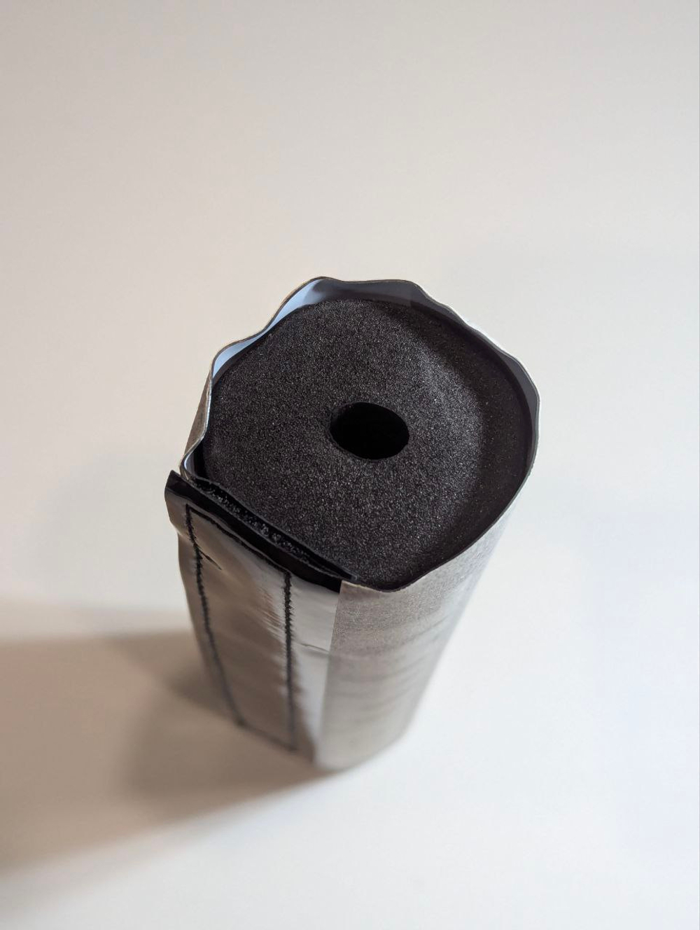 Защита на руль мотоцикла, питбайка. Подушка круглая черная