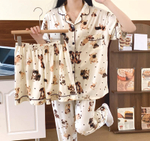 Пижама штаны+шорты+рубашка 1478