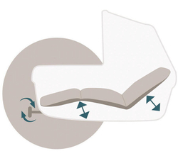 Коляска Peg Perego Veloce New Belvedere 2 в 1 Pine Bark