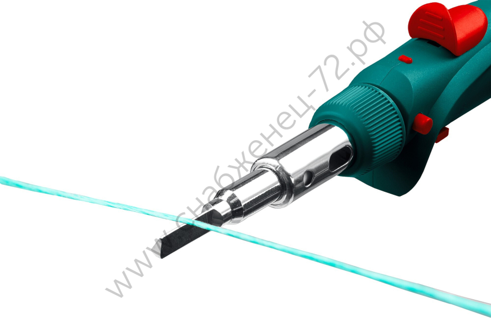 KRAFTOOL SolderGas 120K 30-120Вт 1300°С горелка, фен, пьезоподжиг, набор 10-в-1, Газовый паяльник (55503-H10)