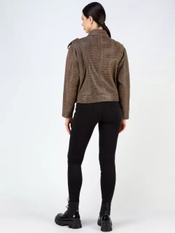 Куртка кожаная натуральная косуха оверсайз