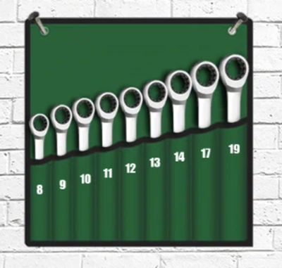 Набор гаечных ключей с трещеткой 9 предметов