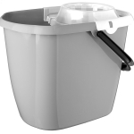 Ведро 13л пластиковое «Etna» прямоугольное с отжимом МОП (серый)