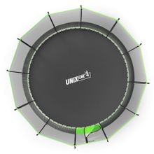 Батут UNIX Line НЛО / UFO 16 ft (488 см) зеленый