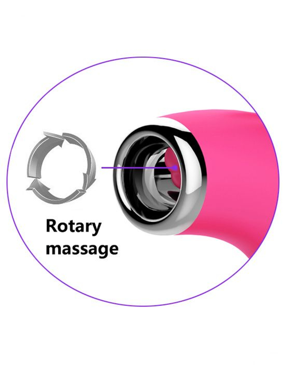 Розовый клиторальный стимулятор с ушками Claire (Цвет: розовый)