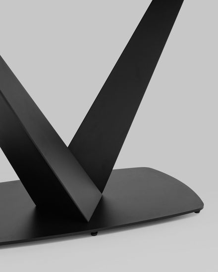 Стол обеденный Grey 180*90 керамика черная