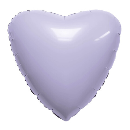 Шар (19""/48 см) Сердце, Лаванда, 1 шт. д50