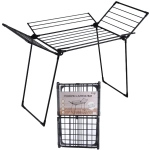 Сушилка для белья, раскладная, 90*108*99 см, мах 20 кг, цвет черный