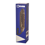 Дымчатая закрытая насадка с подхватом и анальным стимулятором ToyFa XLover 748027