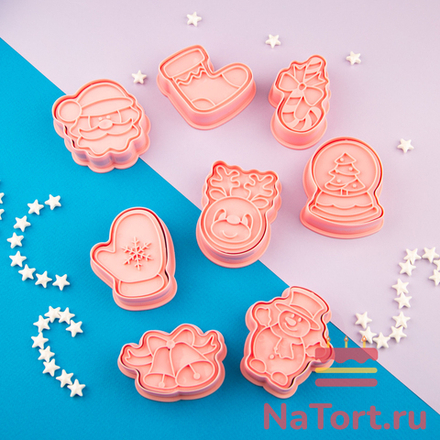 Набор вырубок «Новый год» 8 шт