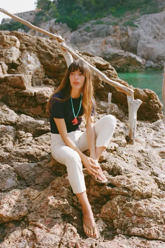 ZARA БАЗОВЫЙ ОДНОТОННЫЙ ТРИКОТАЖНЫЙ ТОП С КОРОТКИМИ РУКАВАМИ, МОРСКОЙ СИНИЙ