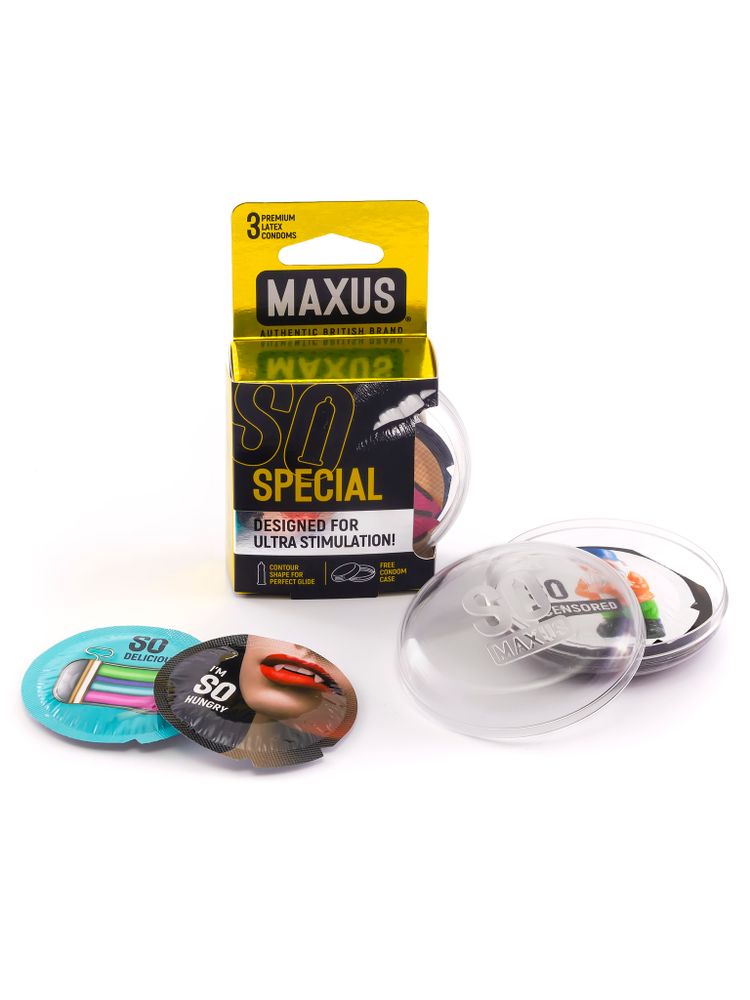 Презервативы точечно-ребристые MAXUS AIR Special №3 п/к (One Size)