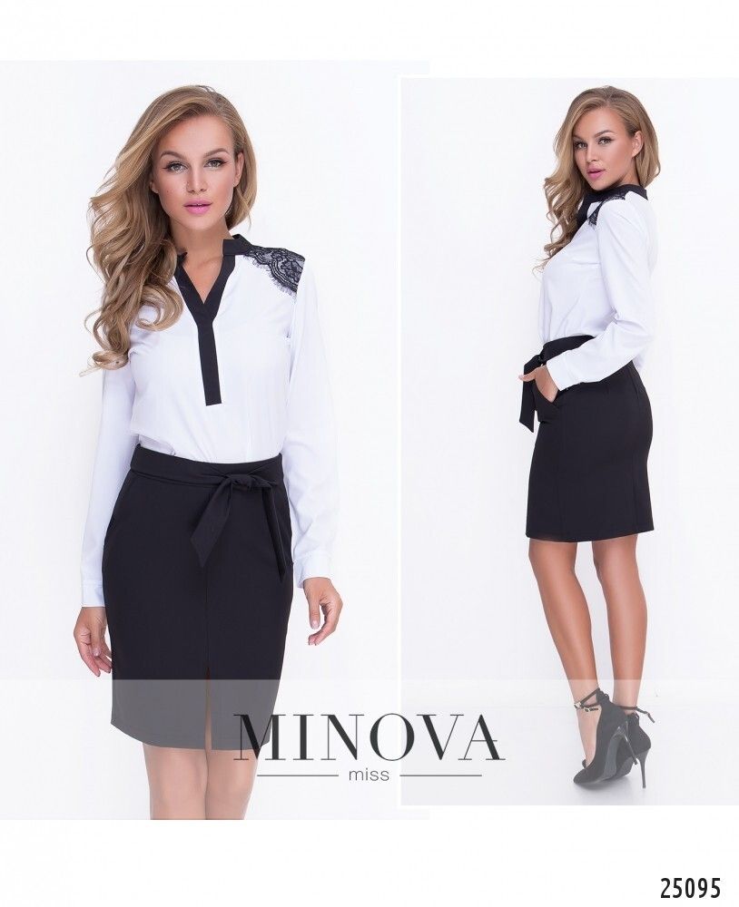 Юбка 1104-черный Minova