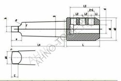 Оправка для корпусных сверл MTA4-SLA32-85 ACCKee