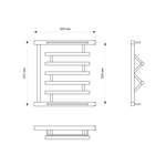 Полотенцесушитель MIXLINE SIMPLE PM3 50х50 1'' ПОЛКА