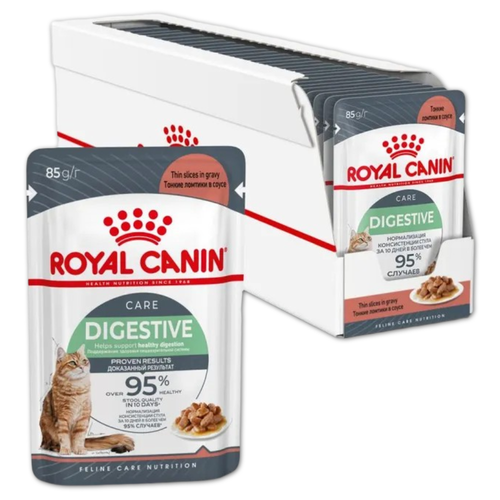 Royal Canin корм консервированный для взрослых кошек кусочки в соусе чувствительное пищеварение