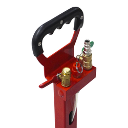 WDK-81813 Домкрат пневматический подкатной 3т, 135-435 мм, с регулировкой угла наклона рукояти