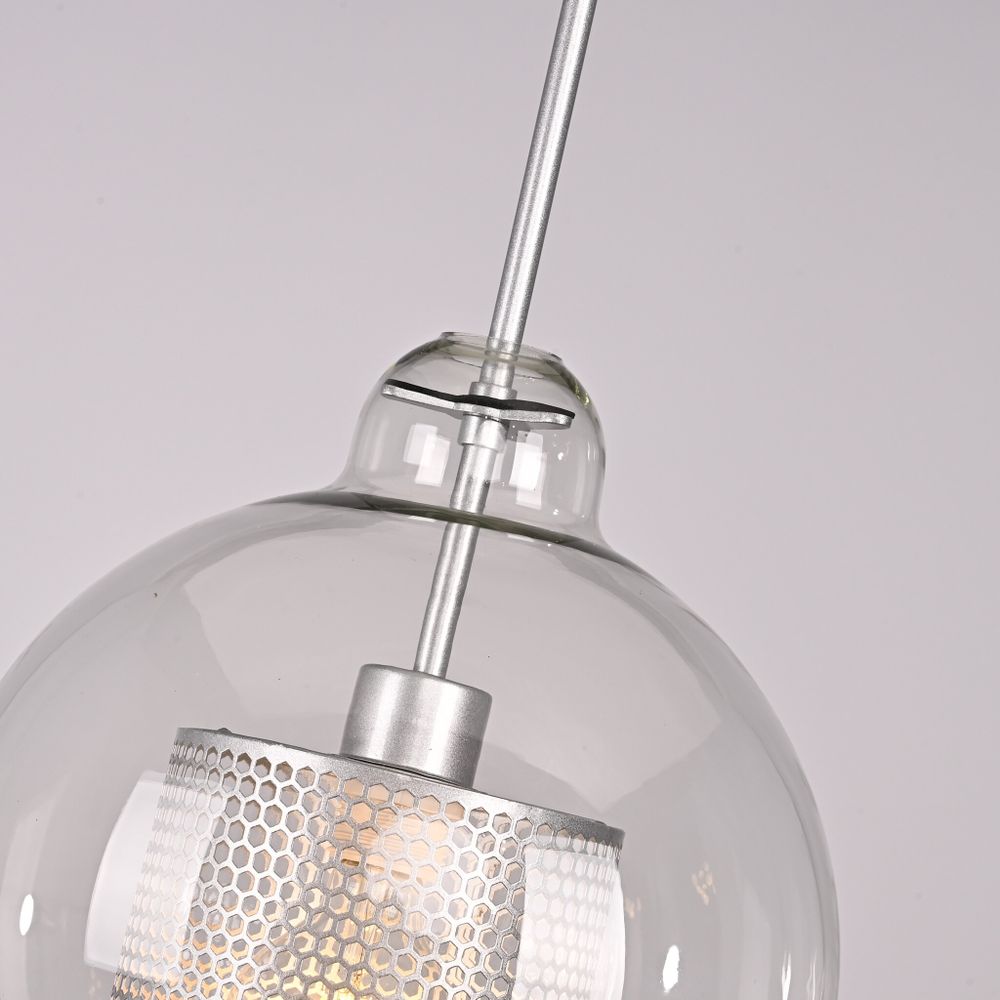 Подвесной светильник CATCH F pear silver D25