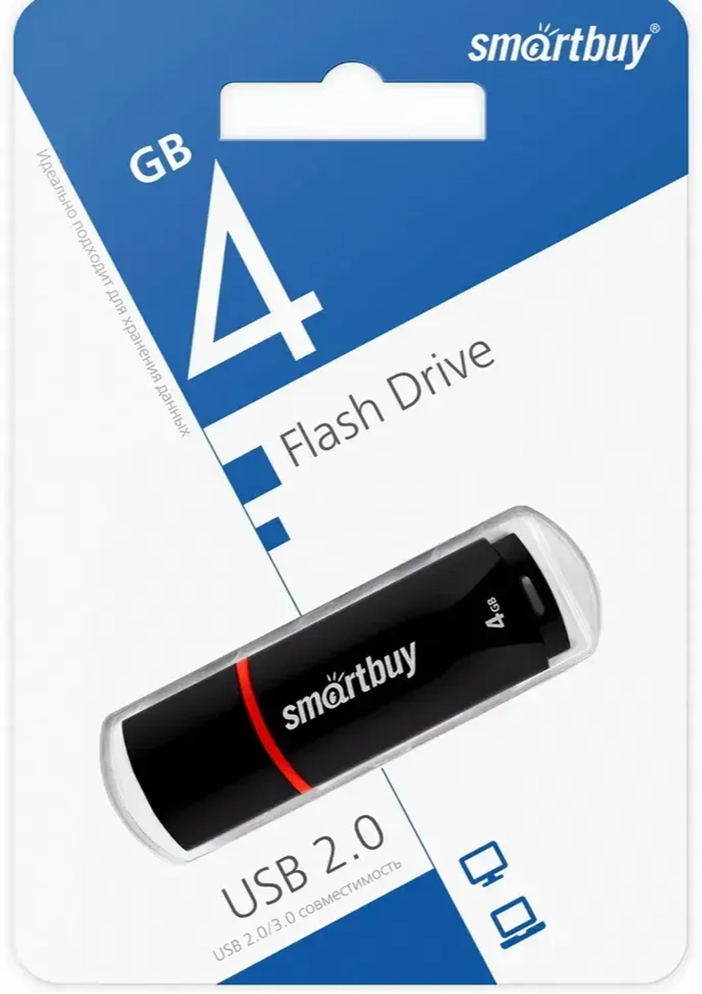 4GB USB Smartbuy Crown black