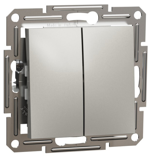 ВЫКЛЮЧАТЕЛЬ 2-КЛ ПРОХОД. БРОНЗА ASFORA /SCHNEIDER/