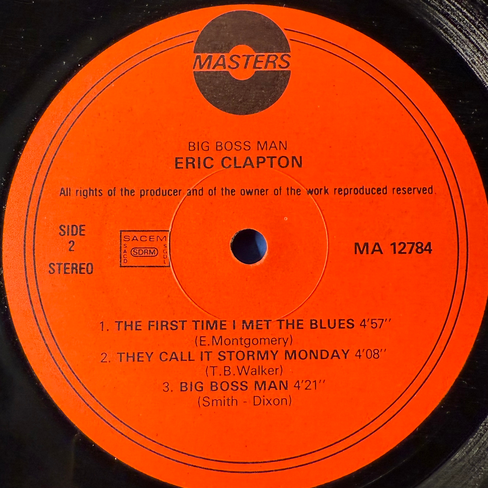 Eric Clapton Featuring Jack Bruce & Ginger Baker - Big Boss Man (Франция 1978г.)