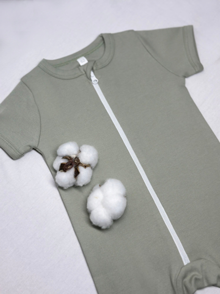 Полукомбинезон-песочник на молнии Шалфей RinaAmari