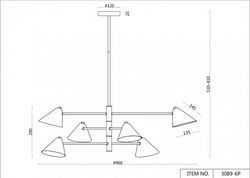 Подвесная люстра F-promo Trikoniya 3089-6P