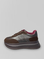 Кроссовки W9-94-2 с замшевыми вставками на высокой подошве