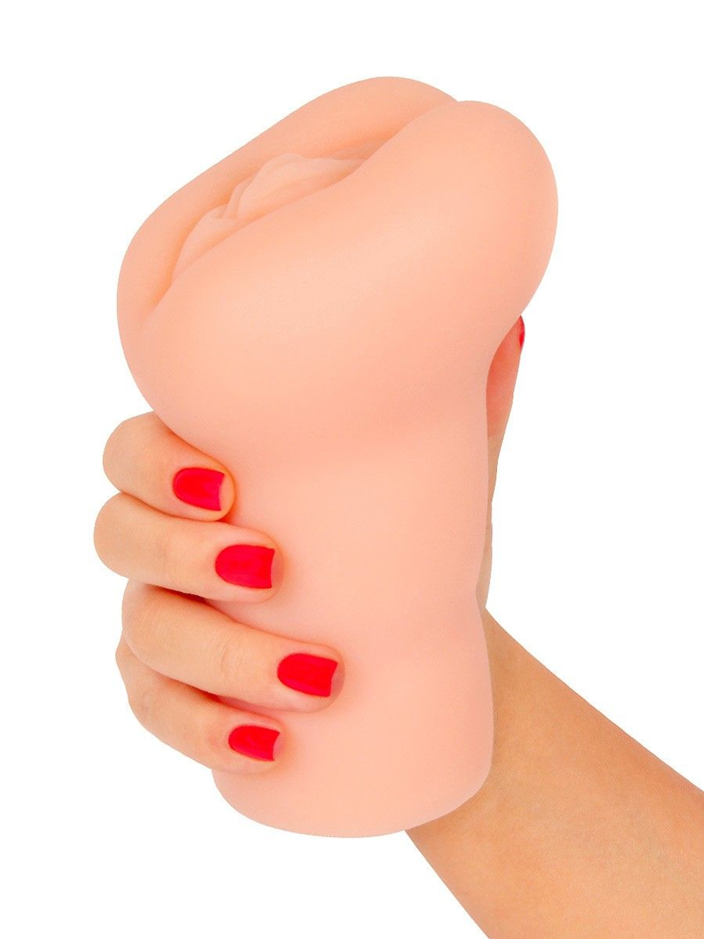 Телесный мастурбатор-вагина с 2 эрекционными кольцами в комплекте (Цвет: телесный)
