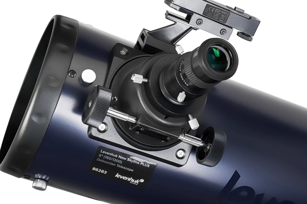 Телескоп Добсона Levenhuk New Skyline PLUS 6" (150/1200) - вид фокусера и маркировки