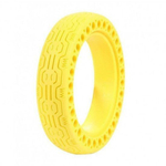 Покрышка плоская 8 1/2*2 (Литая) Желтая для электросамоката Xiaomi M365