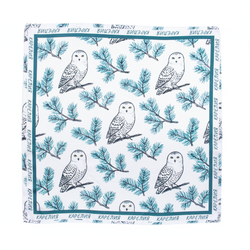 Шейный платок «Совушки», 70×70 см