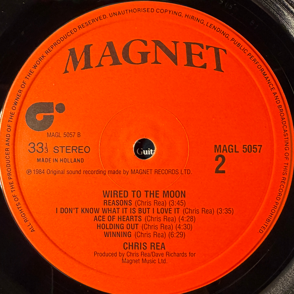Chris Rea - Wired To The Moon (Голландия 1984г.)