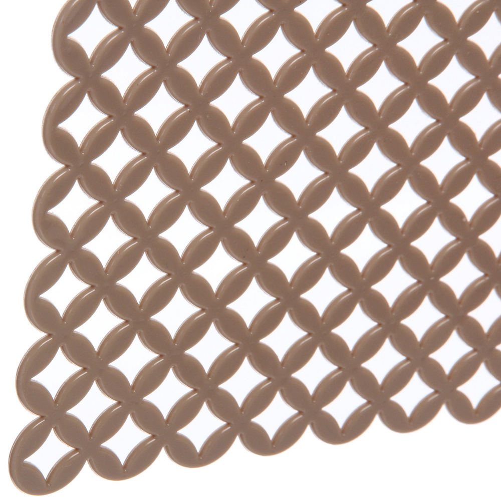 Коврик для раковины «Плетенка» 30*28см кофейный