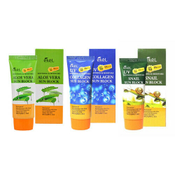 Ekel Soothing & Moisture Collagen Sun Block SPF50 PA+++ солнцезащитный крем для лица и тела с коллагеном