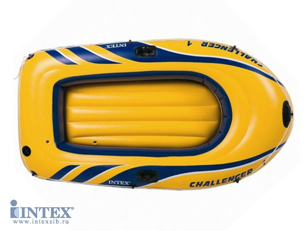 Одноместная надувная лодка  Challenger 1 Intex, до 100 кг.