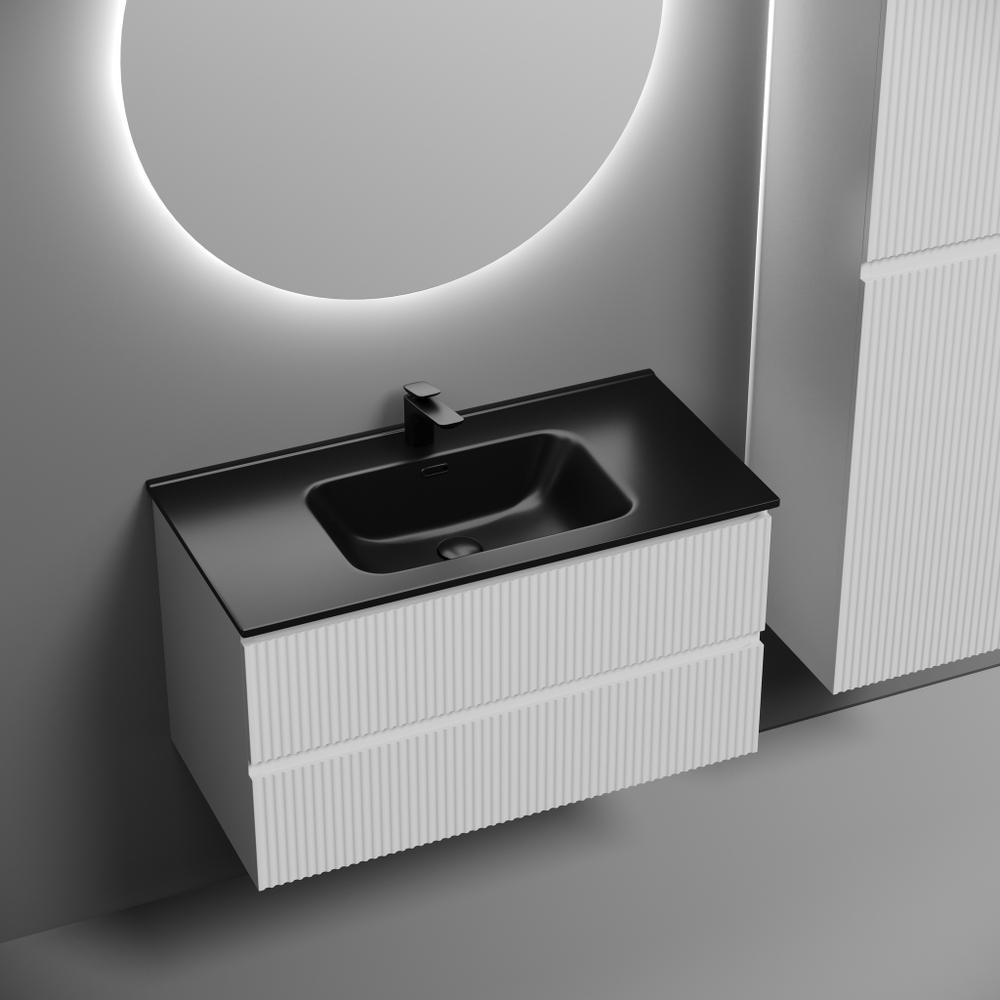 Тумба с раковиной Sancos Snob R 90 см SNR90W bianco