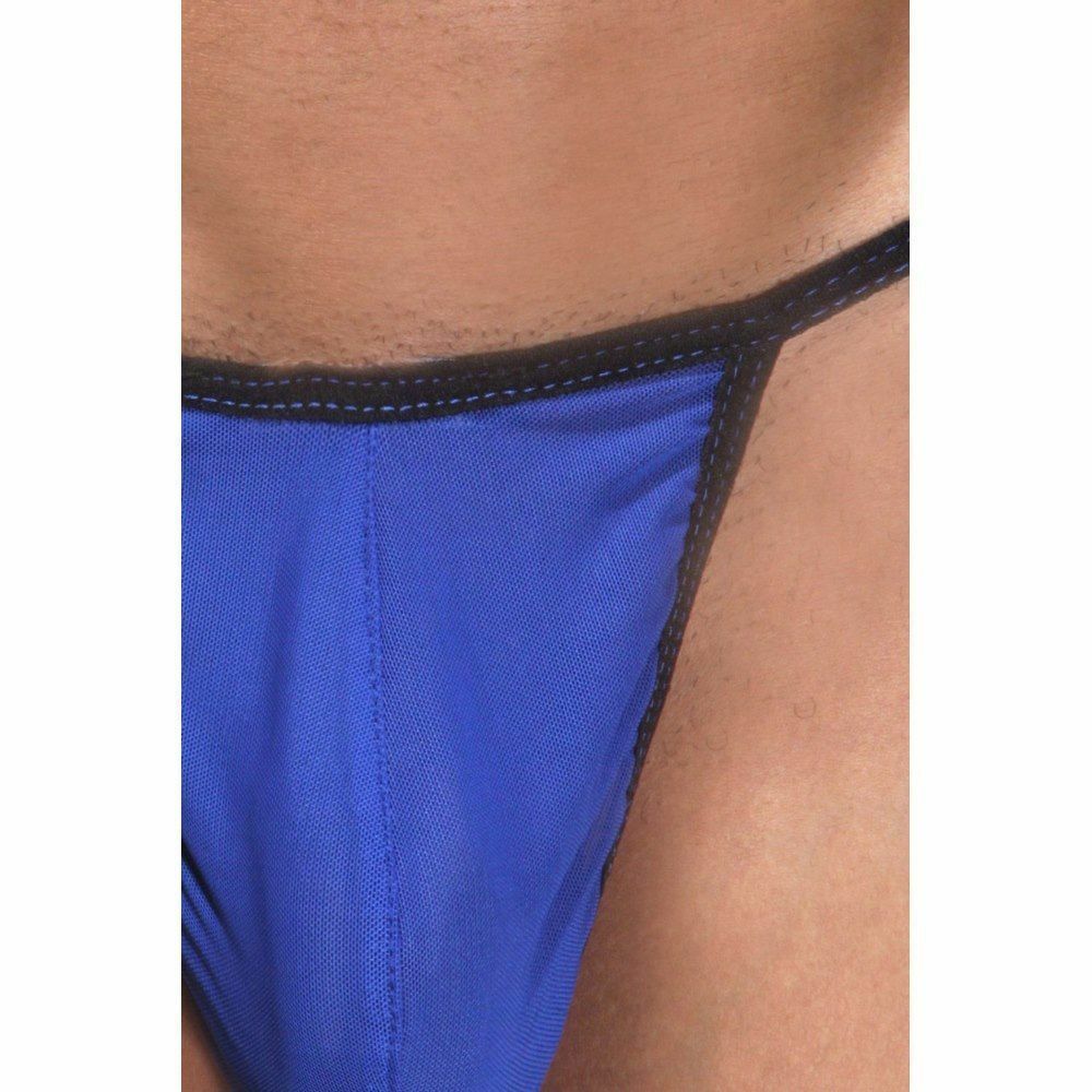 Мужские трусы стринги синие Cosmos Colors NN01RBS