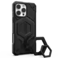 UAG Monarch Pro with MagSafe Series Case for Apple iPhone 16 Pro Max Carbon Fiber + Black Ring Stand (Чёрный)