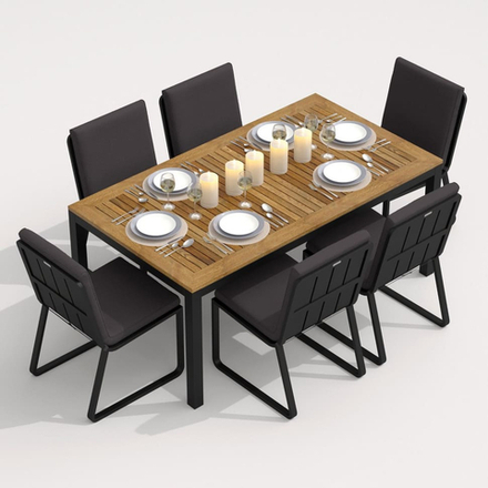 Стул Ideal Patio ГИРА антрацит - каркас карбон