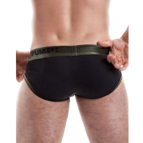 Мужские трусы брифы черные PUMP! P3-M245