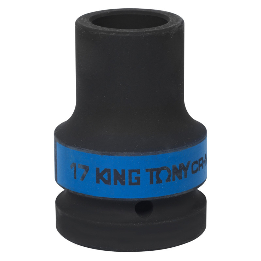KING TONY (853417M) Головка торцевая глубокая ударная четырехгранная 1", футорочная, 17 мм