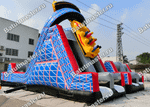 Надувной батут-горка "Американские горки"