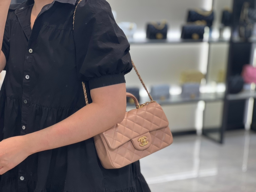 Chanel Mini Flap Bag with Top Handle 20 cm